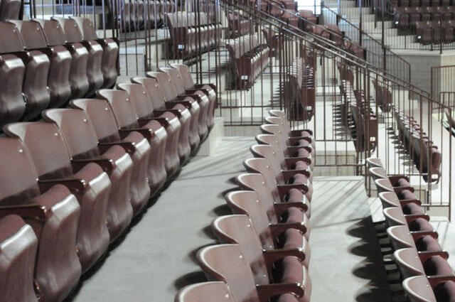 sitting arrangement on concrete stairs 4