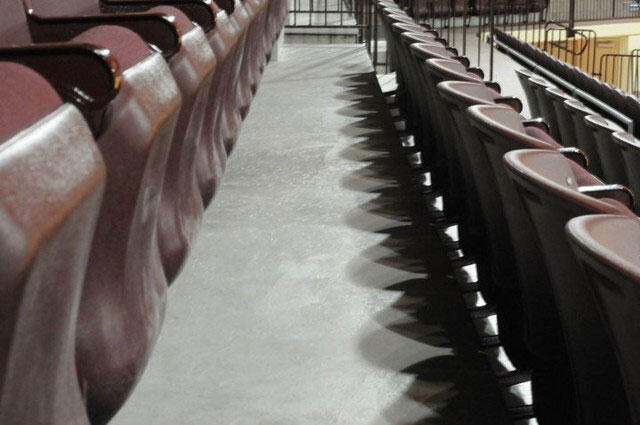 sitting arrangement on concrete stairs 5